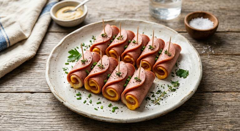 Bologna and Cheese Roll-Ups